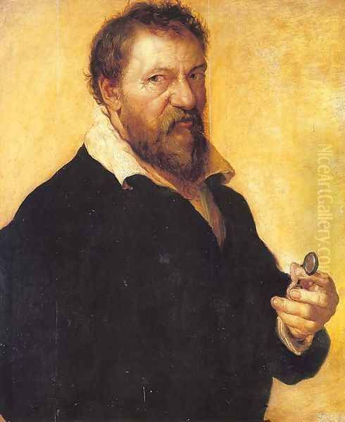 Self-Portrait 1566 Oil Painting by Lambert Lombard