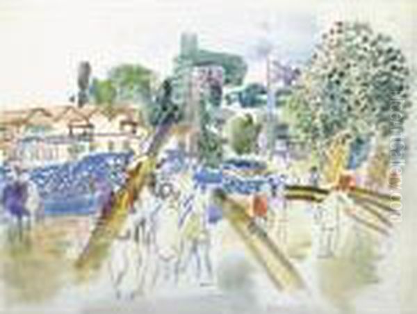 Regates A Henley Oil Painting by Raoul Dufy