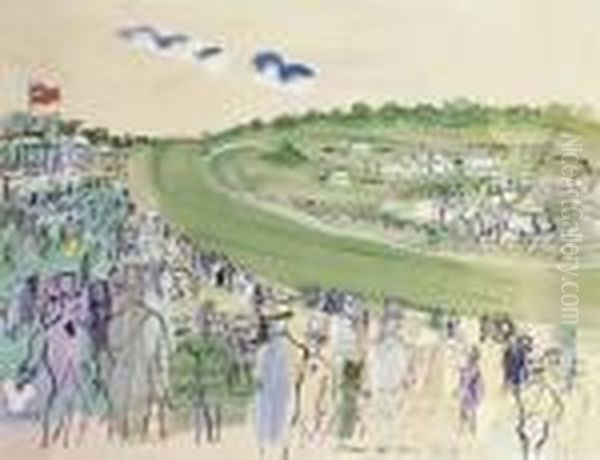 Epsom Oil Painting by Raoul Dufy