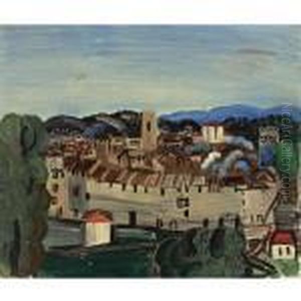 Vence Oil Painting by Raoul Dufy