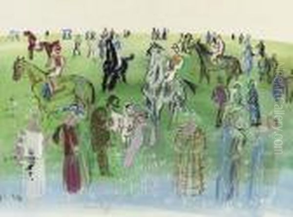 Les Mannequins De Poiret Oil Painting by Raoul Dufy