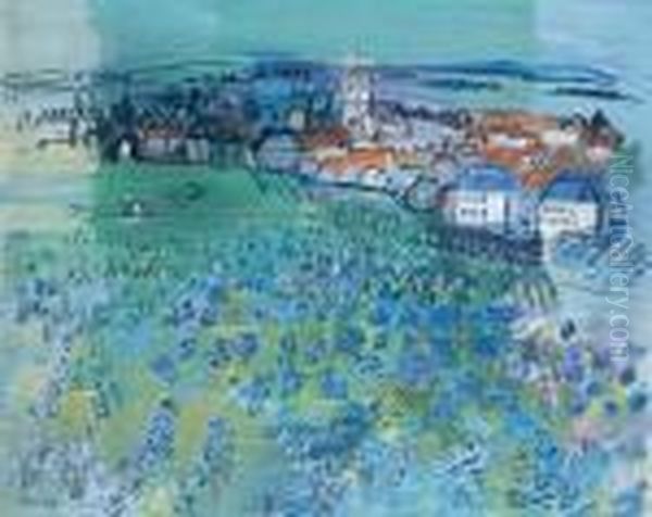 Paysage De Bourgogne Oil Painting by Raoul Dufy