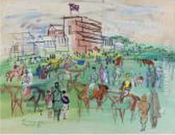 Epsom Oil Painting by Raoul Dufy