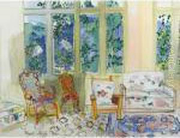 La Veranda Oil Painting by Raoul Dufy