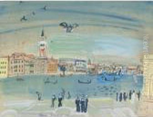 Le Grand Canal A Venise Oil Painting by Raoul Dufy