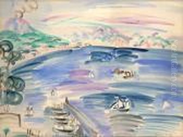 Le Port De Naples Oil Painting by Raoul Dufy