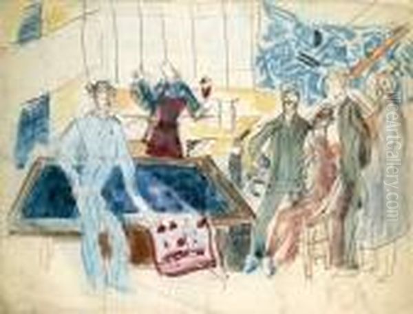 La Petite Usine, Circa 1911 Oil Painting by Raoul Dufy