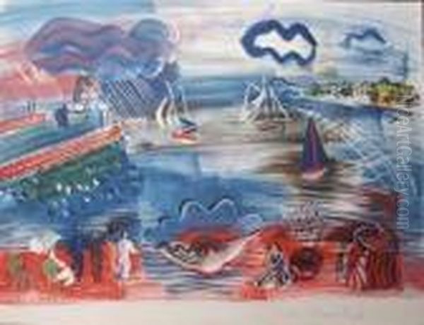 Le Havre Oil Painting by Raoul Dufy