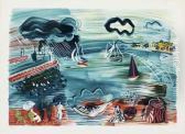 Le Havre Oil Painting by Raoul Dufy