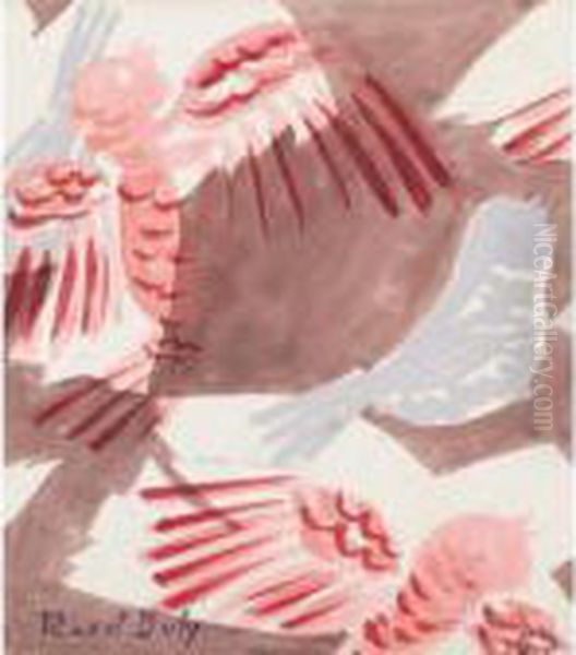 Oiseaux Oil Painting by Raoul Dufy