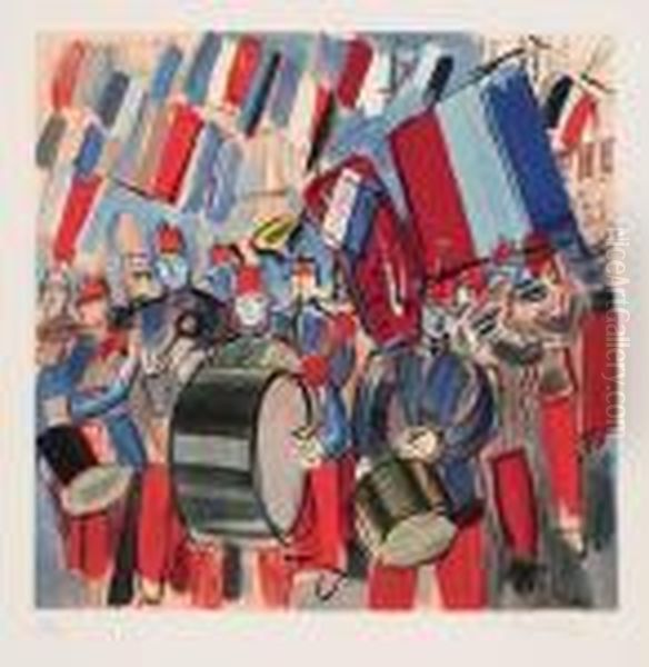 Le Quatorze Juillet Oil Painting by Raoul Dufy