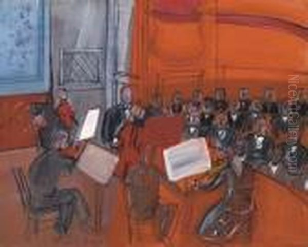 Le Quintette Rouge Oil Painting by Raoul Dufy