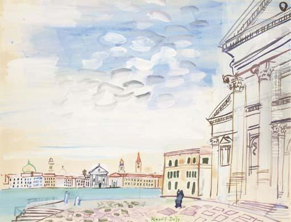 Venise, Depuis La Salute Oil Painting by Raoul Dufy