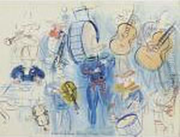 Le Concert Mexicain Oil Painting by Raoul Dufy