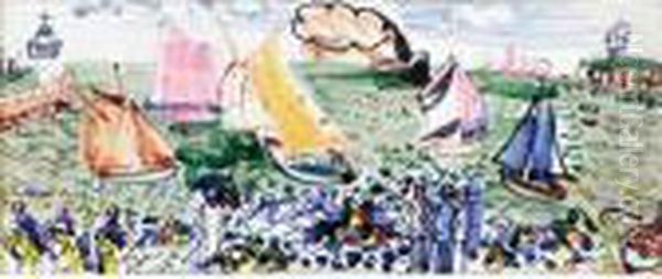 Les Regattes Oil Painting by Raoul Dufy