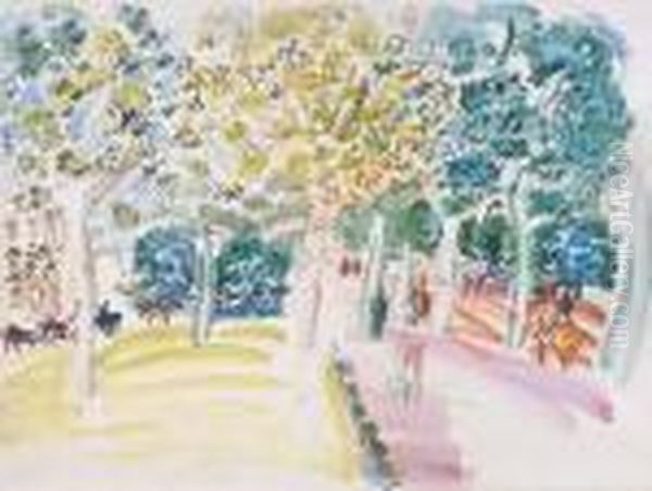 Le Bois De Boulogne Oil Painting by Raoul Dufy