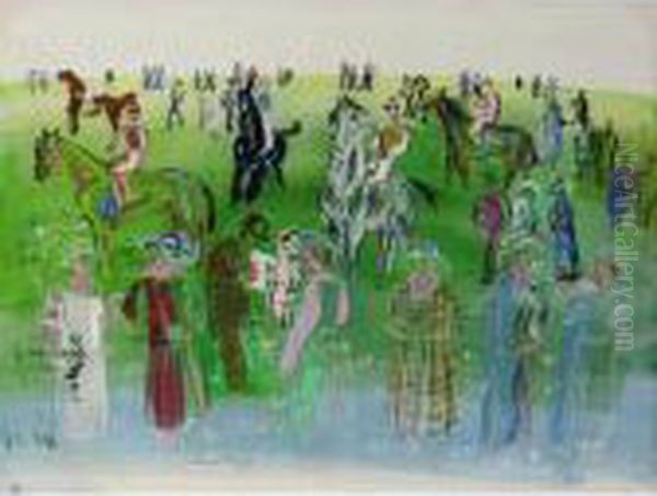 Les Mannequins De Poiret Oil Painting by Raoul Dufy