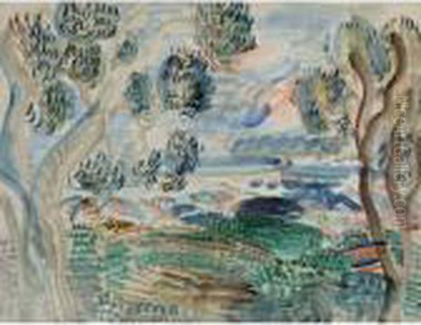 Paysage De Provence Oil Painting by Raoul Dufy