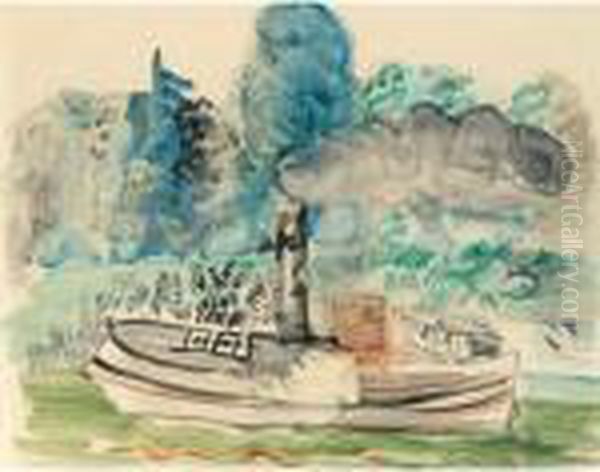 Le Vapeur Oil Painting by Raoul Dufy