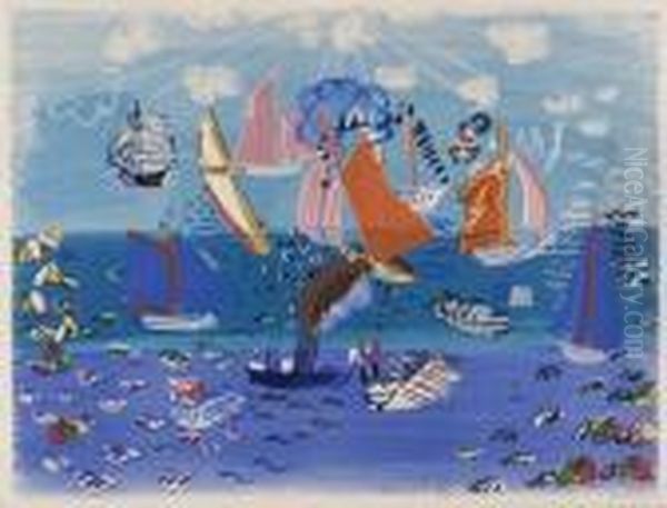 Marine Oil Painting by Raoul Dufy