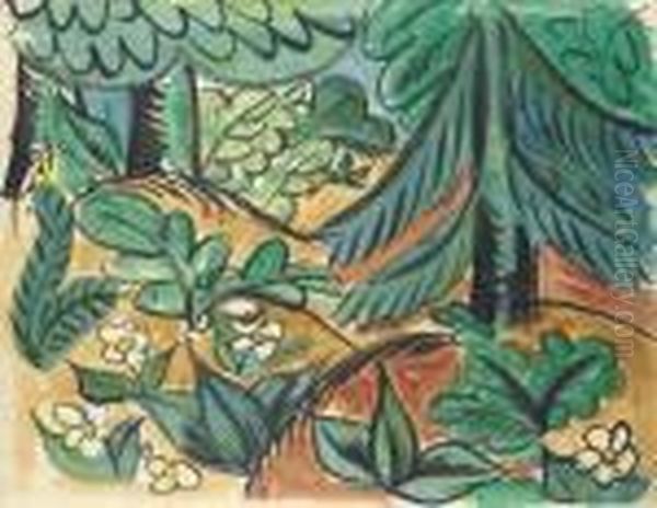 Arbres Et Feuillages Oil Painting by Raoul Dufy