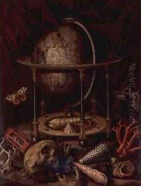 Vanitas Still Life Oil Painting by Christian Luycks