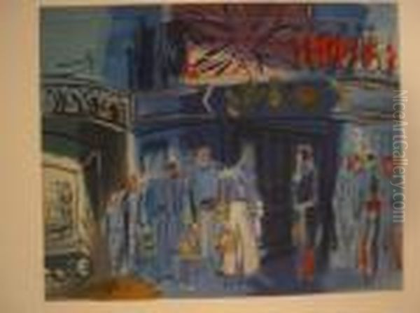 L'opera Oil Painting by Raoul Dufy