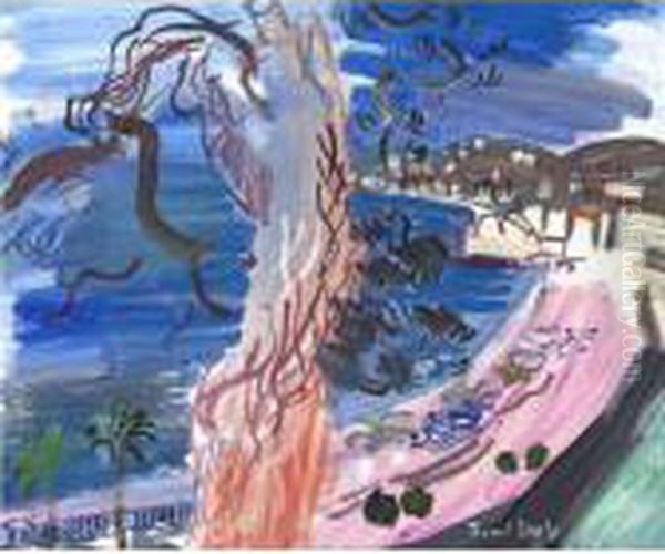 Nice, La Promenade Des Anglais Oil Painting by Raoul Dufy