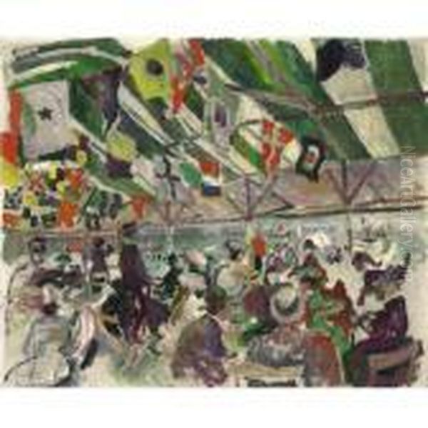 Fete Nautique Oil Painting by Raoul Dufy