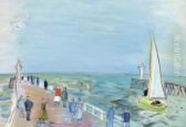 Les Jetees Oil Painting by Raoul Dufy