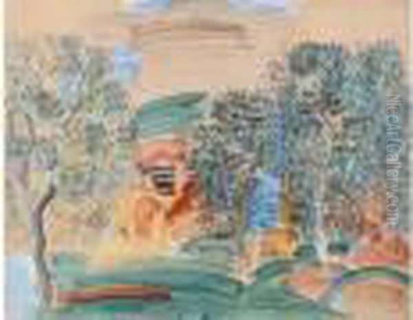 Paysage Aux Oliviers Oil Painting by Raoul Dufy