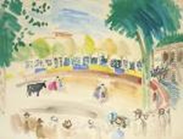 La Corrida Oil Painting by Raoul Dufy