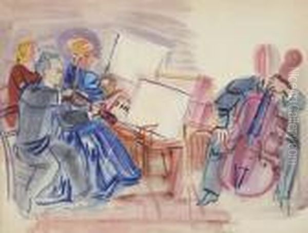 Le Trio Casals Oil Painting by Raoul Dufy