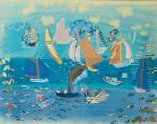 Au Port Oil Painting by Raoul Dufy