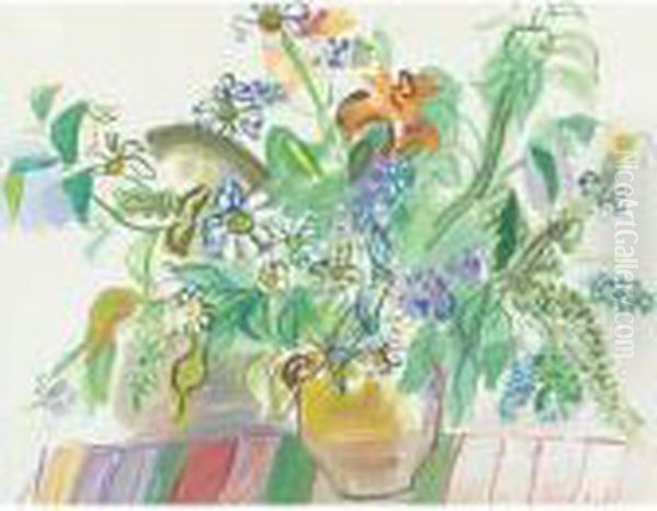 Bouquet De Fleurs Oil Painting by Raoul Dufy