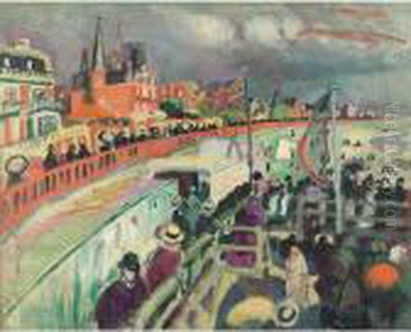 Fete A Sainte-adresse Oil Painting by Raoul Dufy