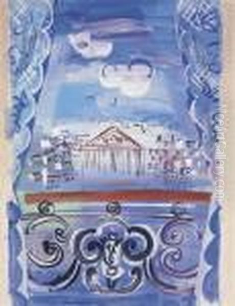 La Fenetre Ouverte, Sur La Madeleine Oil Painting by Raoul Dufy