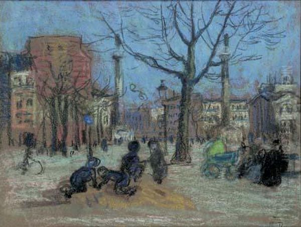 Square De La Nation, Les Colonnes Du Trone, 1902-1903 Oil Painting by Raoul Dufy