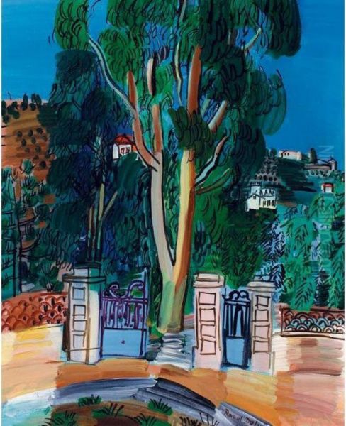 L'eucalyptus Oil Painting by Raoul Dufy