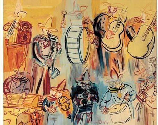 L'orchestre Mexicain Oil Painting by Raoul Dufy