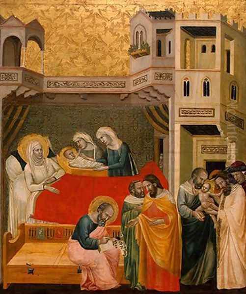 Scenes from the Life of Saint John the Baptist 1330s Oil Painting by Master of the Life of Saint John the Baptist