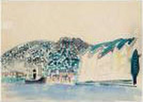 Villefranche Oil Painting by Raoul Dufy