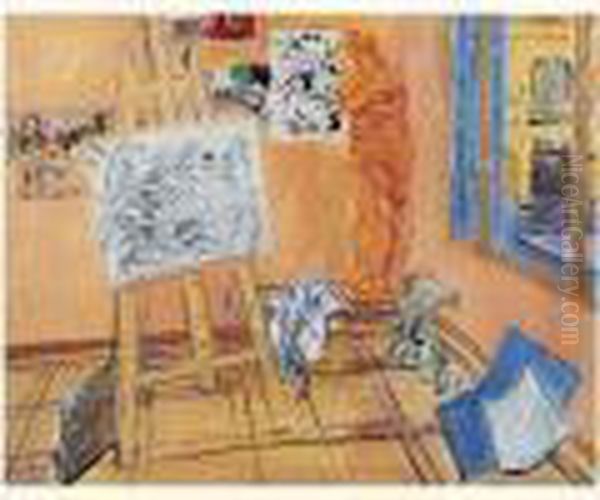 Atelier Au Champ De Ble Oil Painting by Raoul Dufy