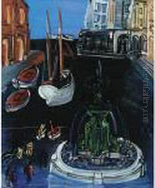 Hommage A Claude Lorrain Oil Painting by Raoul Dufy