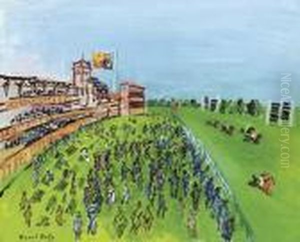 Ascot Oil Painting by Raoul Dufy