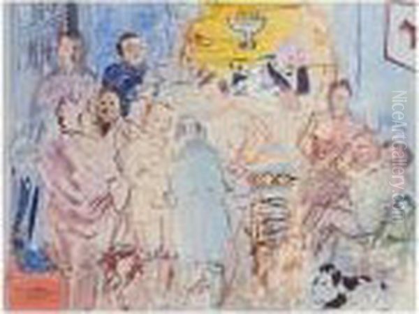 Le Repas Des Chasseurs Oil Painting by Raoul Dufy