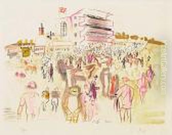 Epsom Oil Painting by Raoul Dufy