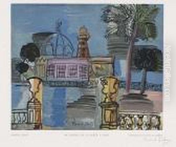 Le Casino D Ela Jetee A Nice<</b> Oil Painting by Raoul Dufy