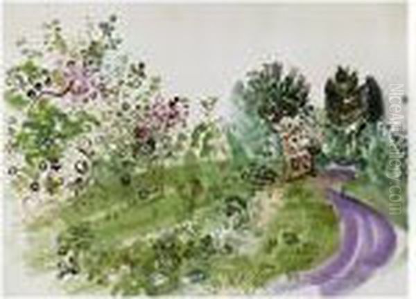 Le Chemin Fleuri by Raoul Dufy