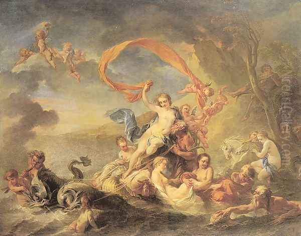 The Triumph of Galatea Oil Painting by Jean Baptiste van Loo